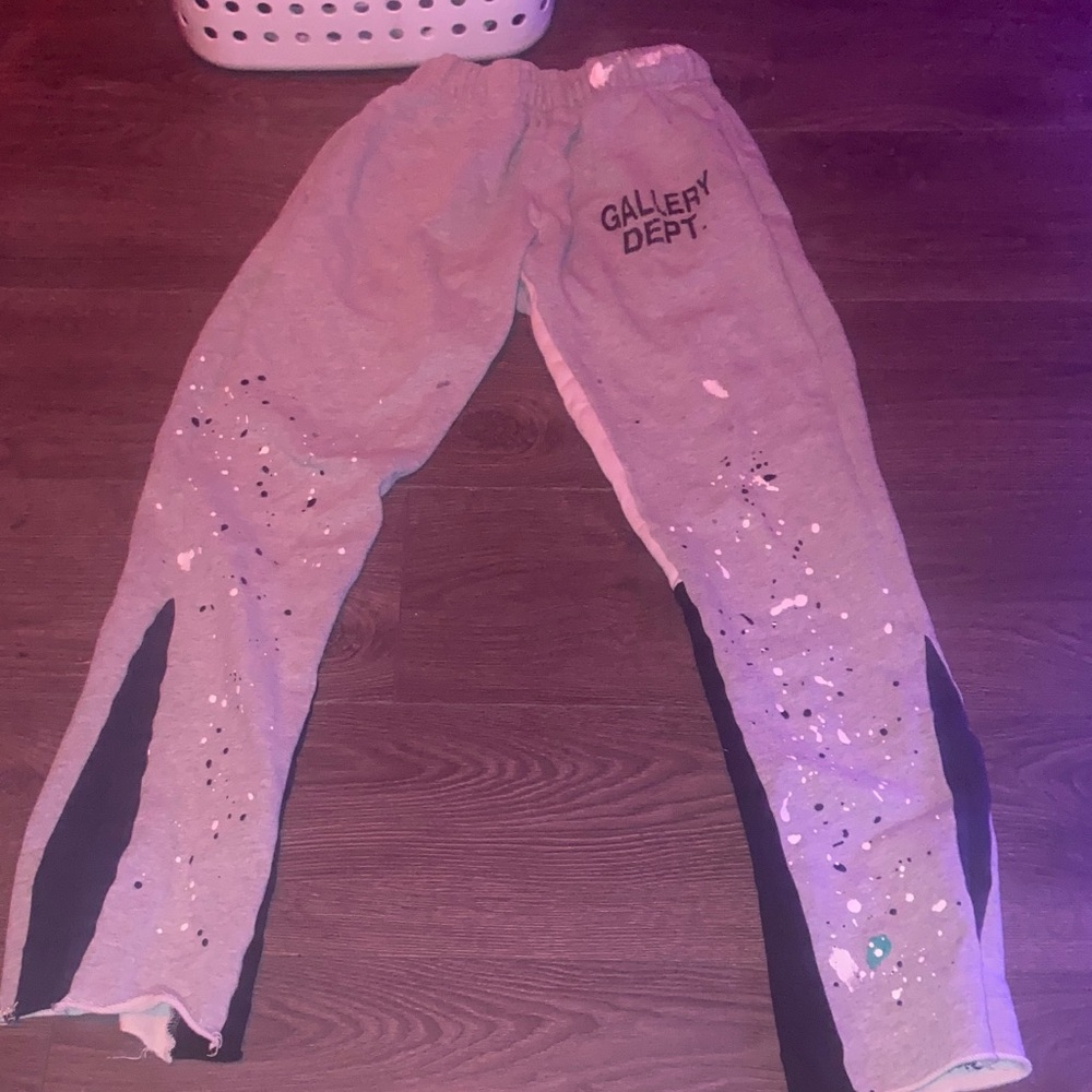 Gallery Dept Gray Splatter Kids Joggers
